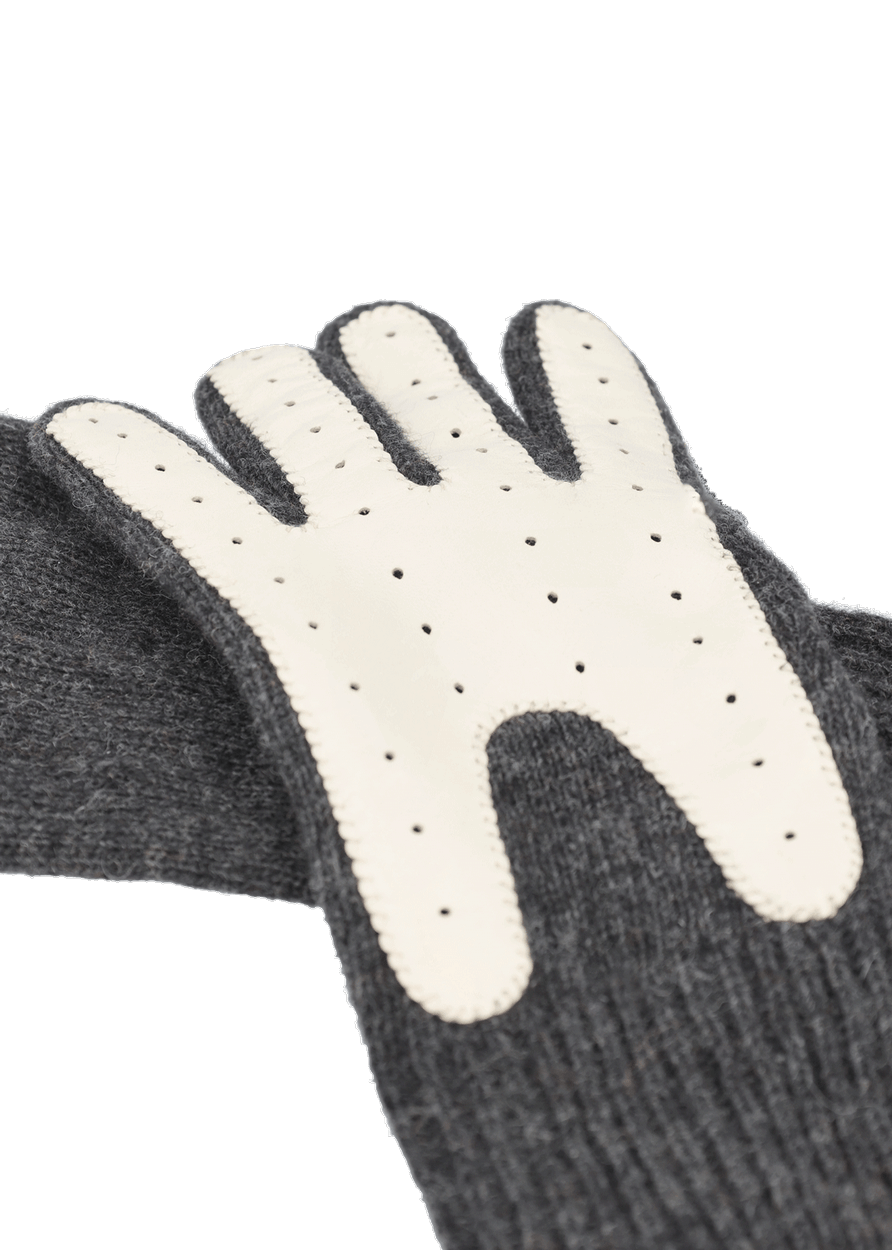 Luis Trenker Guanti Lavorati A Maglia Modello Lulena