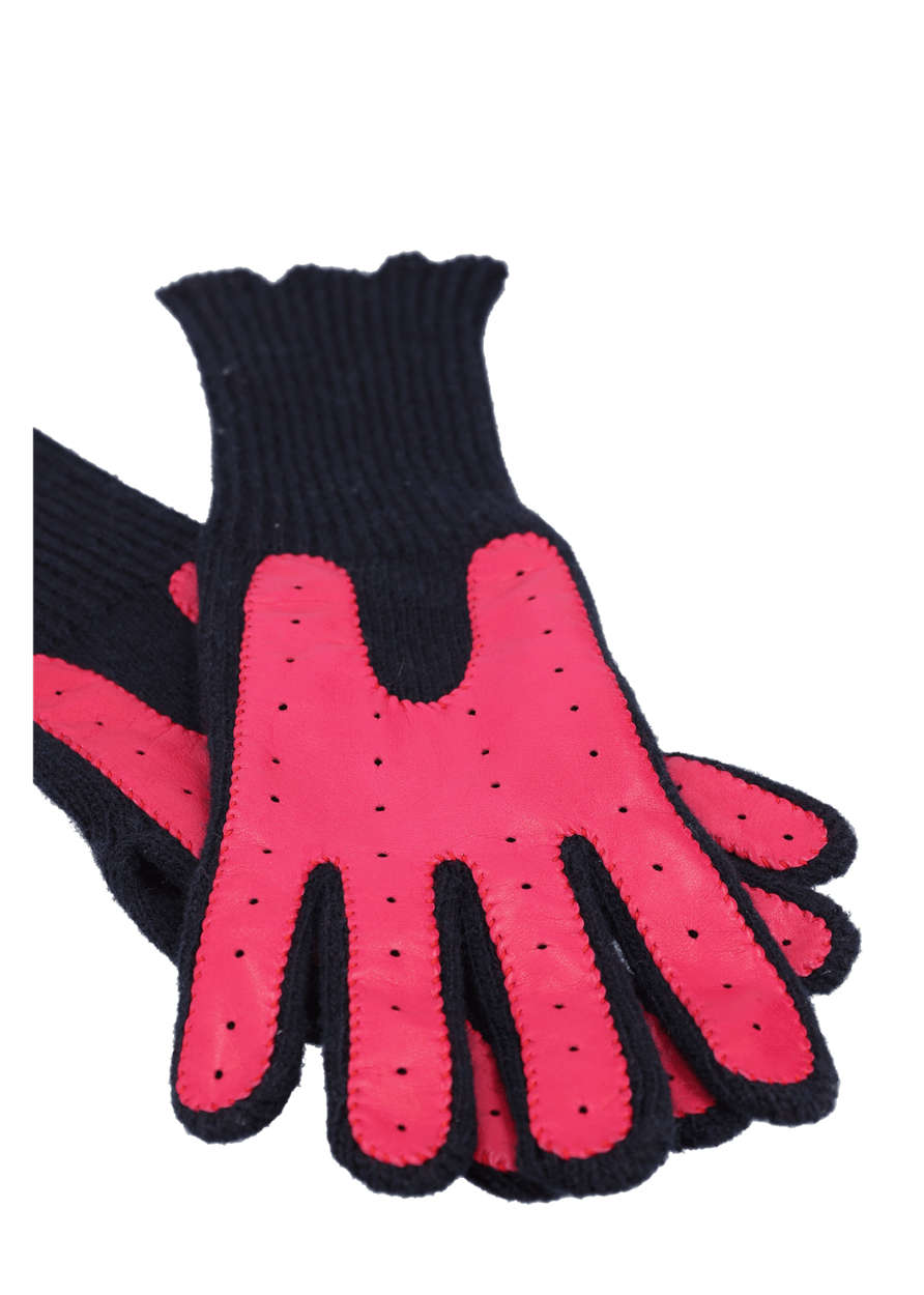 Luis Trenker Guanti Lavorati A Maglia Modello Lulena