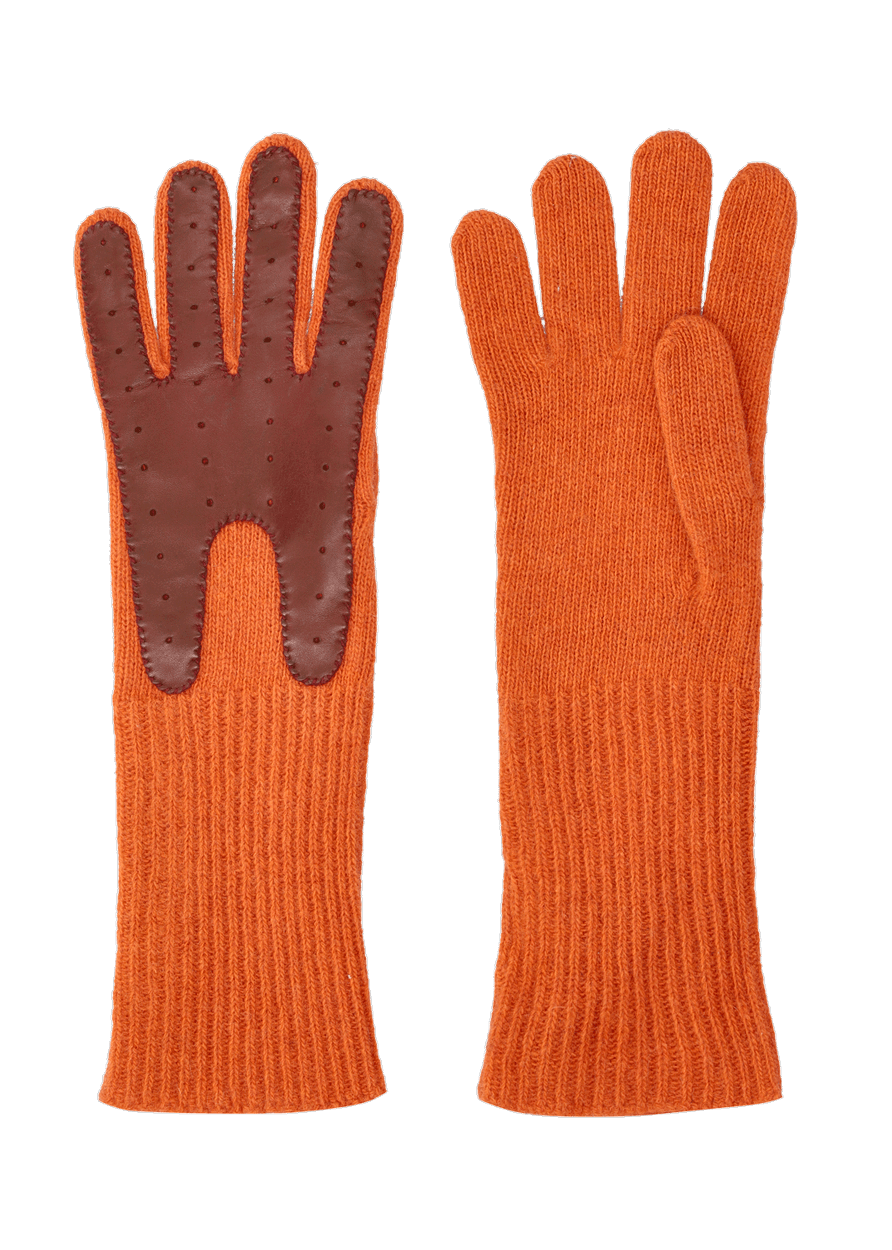 Luis Trenker Guanti Lavorati A Maglia Modello Lulena