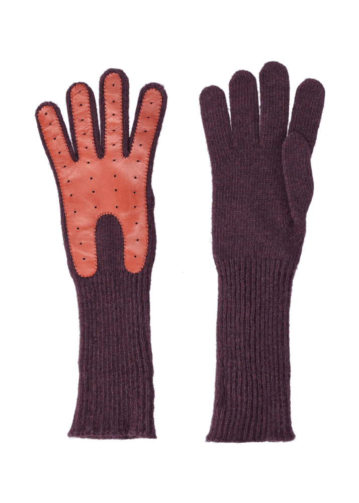 Luis Trenker Guanti lavorati a maglia modello Lulena