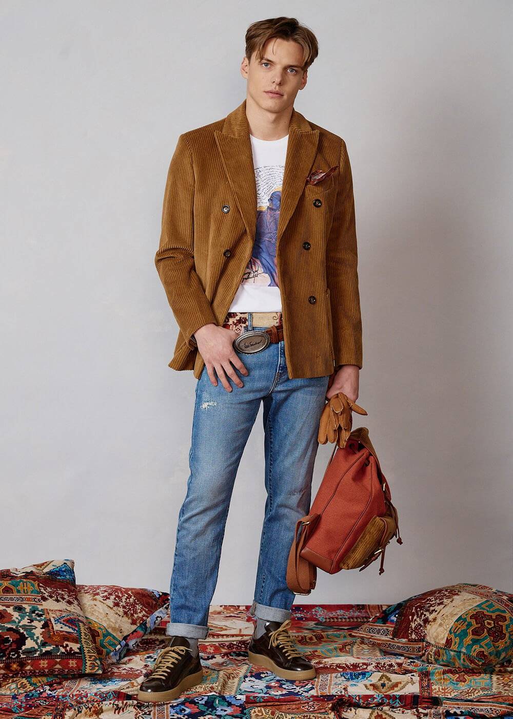 Luis Trenker Jeans A Cinque Tasche Modello Lupetrus