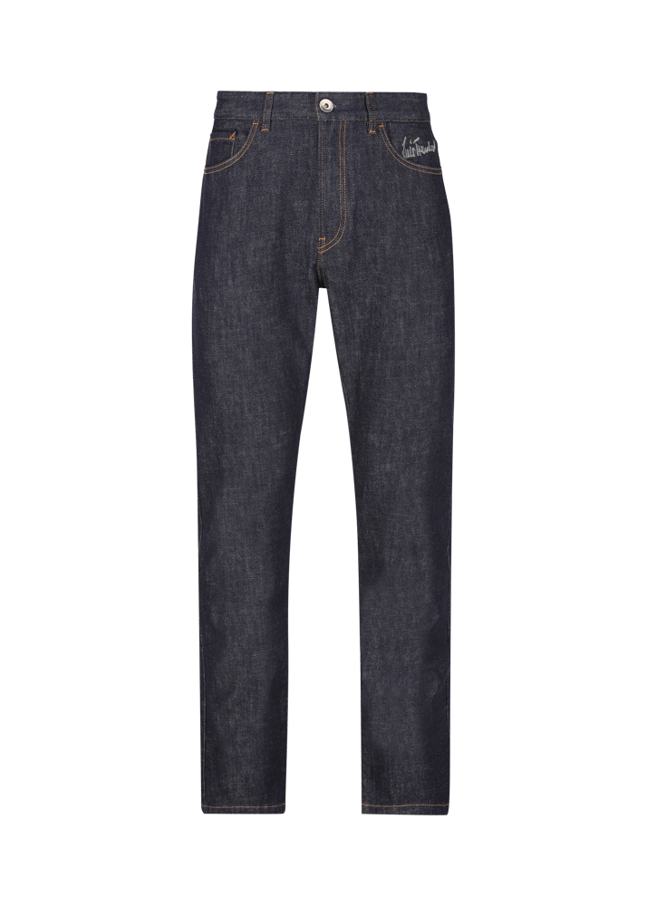 Luis Trenker Jeans con design a cinque tasche Lupetrus