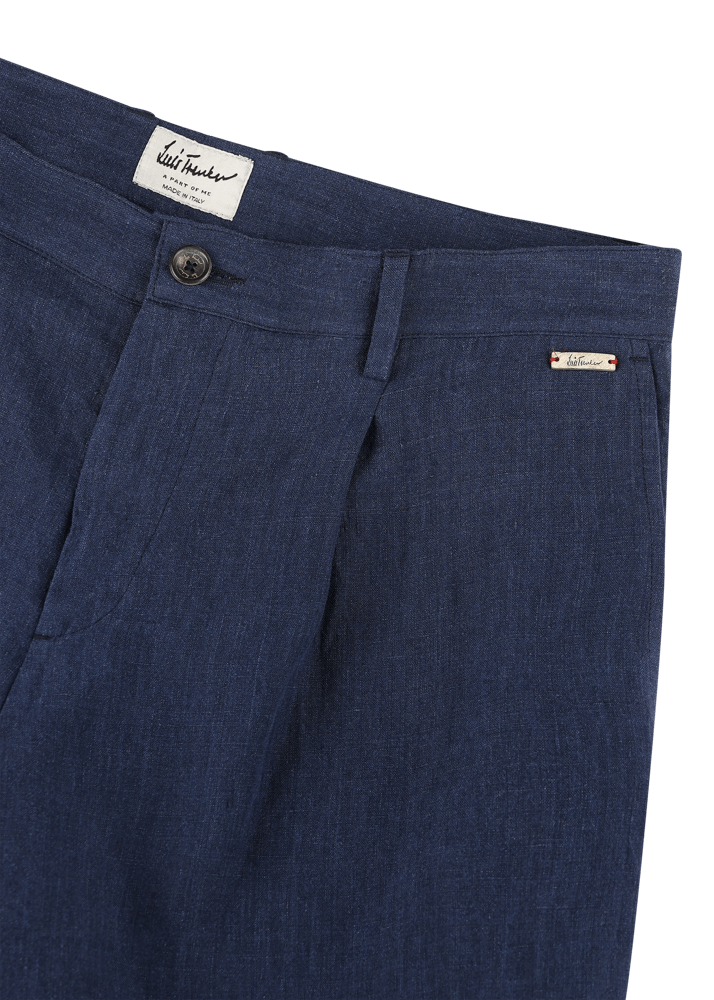 Luis Trenker Bermuda In Lino Modello Lubartl