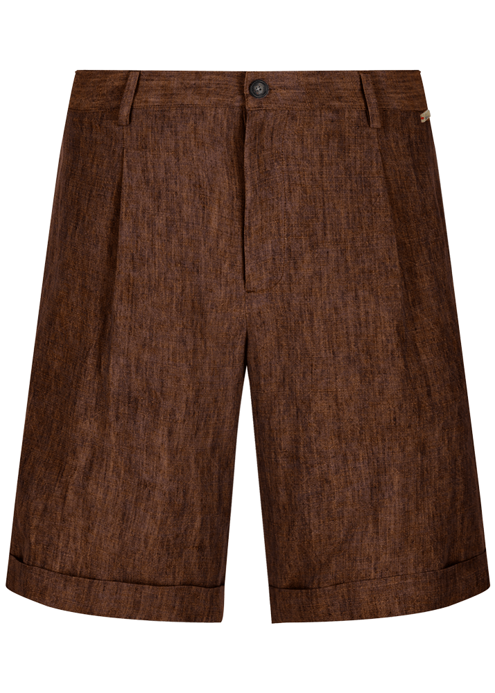 Luis Trenker Bermuda in lino modello Lubartl