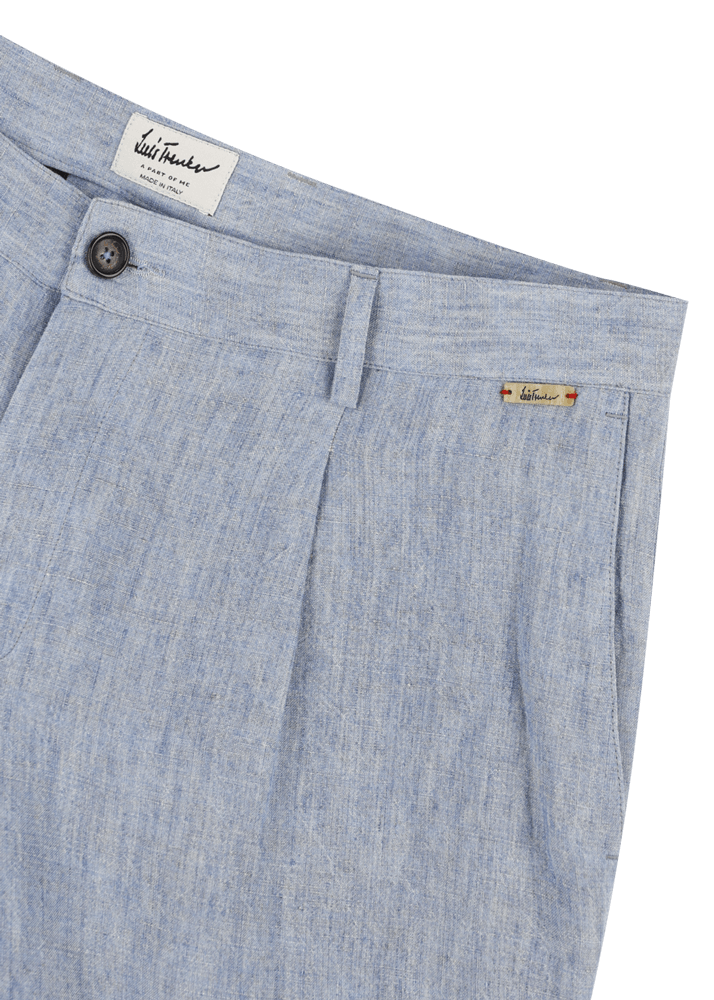 Luis Trenker Bermuda In Lino Modello Lubartl