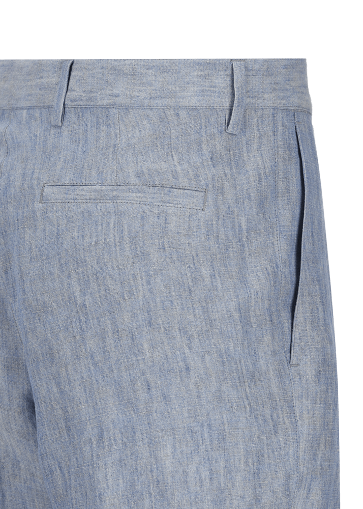 Luis Trenker Bermuda In Lino Modello Lubartl