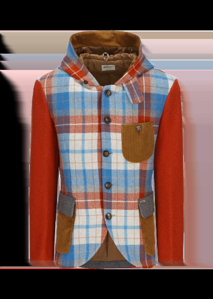 Luis Trenker Blazer con cappuccio modello Lusamuel