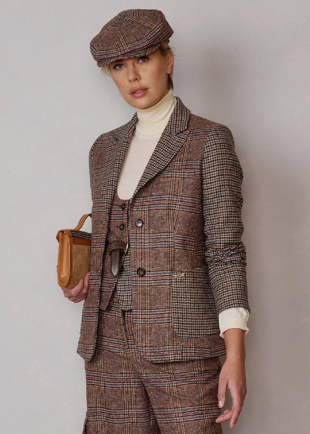 Luis Trenker Blazer Con Mix Di Fantasie Lurania