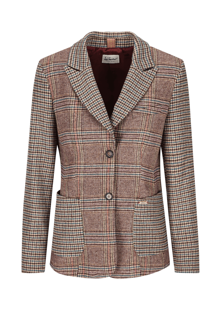 Luis Trenker Blazer Con Mix Di Fantasie Lurania