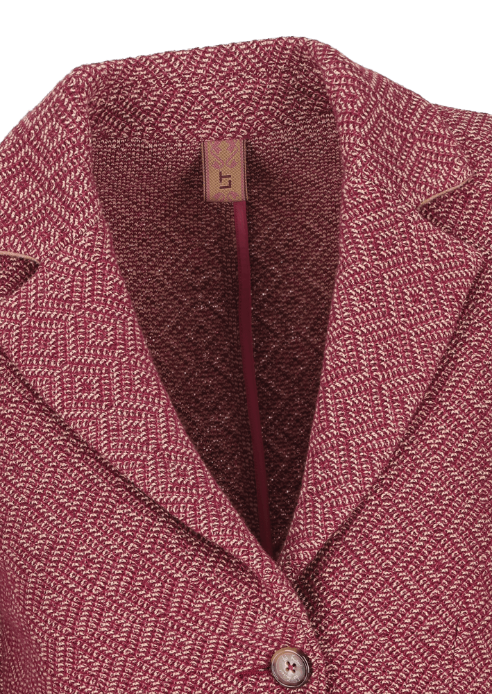 Luis Trenker Blazer In Jersey Con Motivo Lurosella