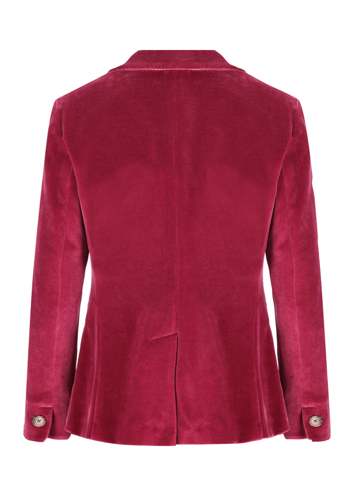 Luis Trenker Blazer In Jersey Di Velluto Lurania