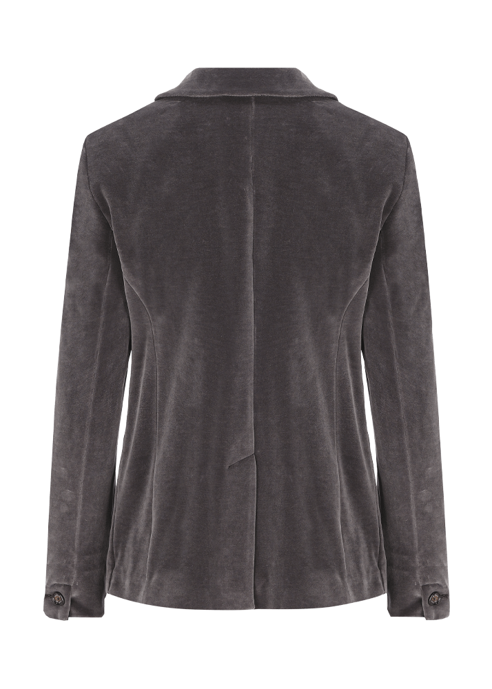 Luis Trenker Blazer In Jersey Di Velluto Lurania