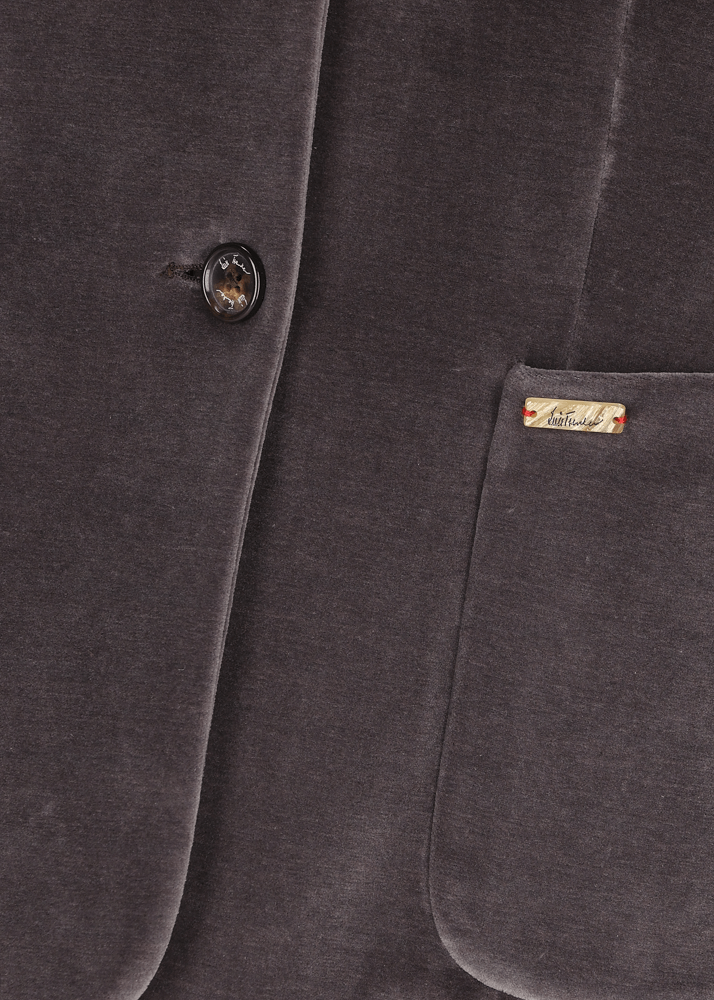 Luis Trenker Blazer In Jersey Di Velluto Lurania