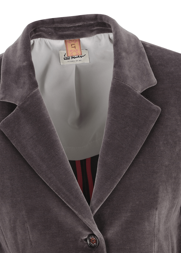 Luis Trenker Blazer In Jersey Di Velluto Lurania