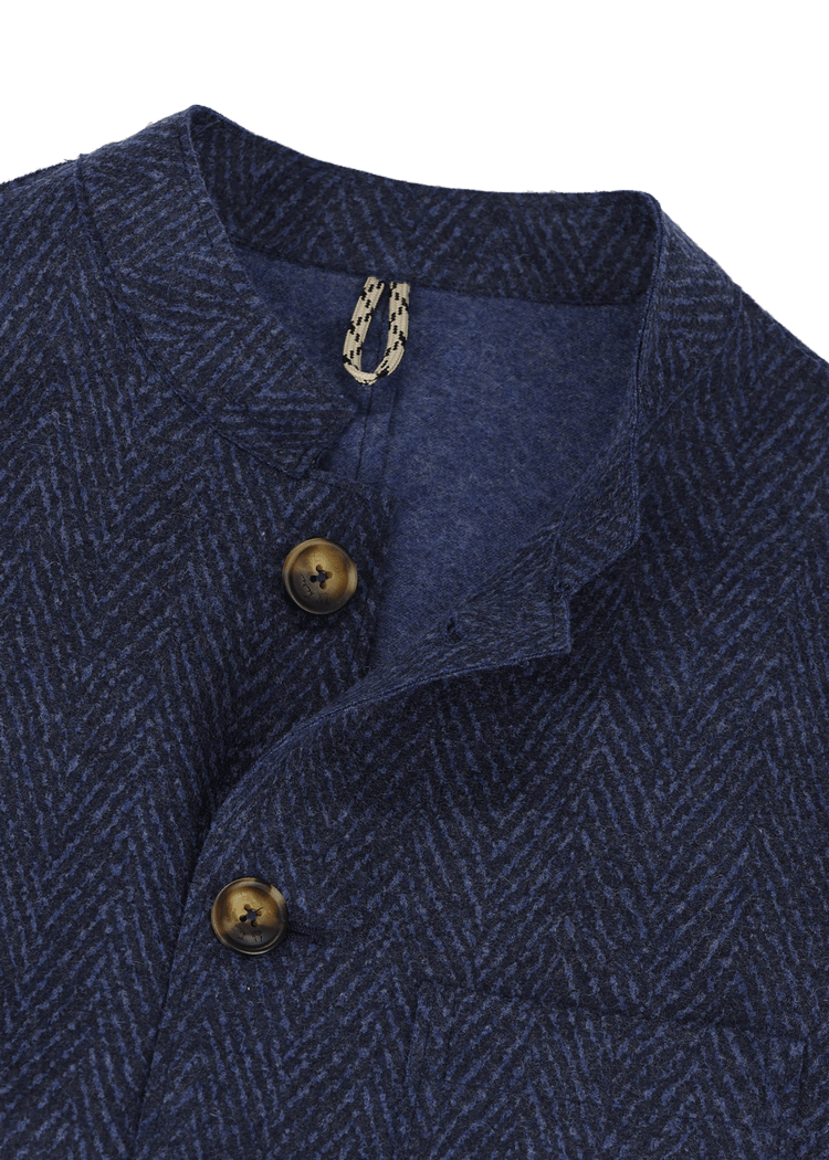 Luis Trenker Blazer In Lana Cotta Modello Luigis