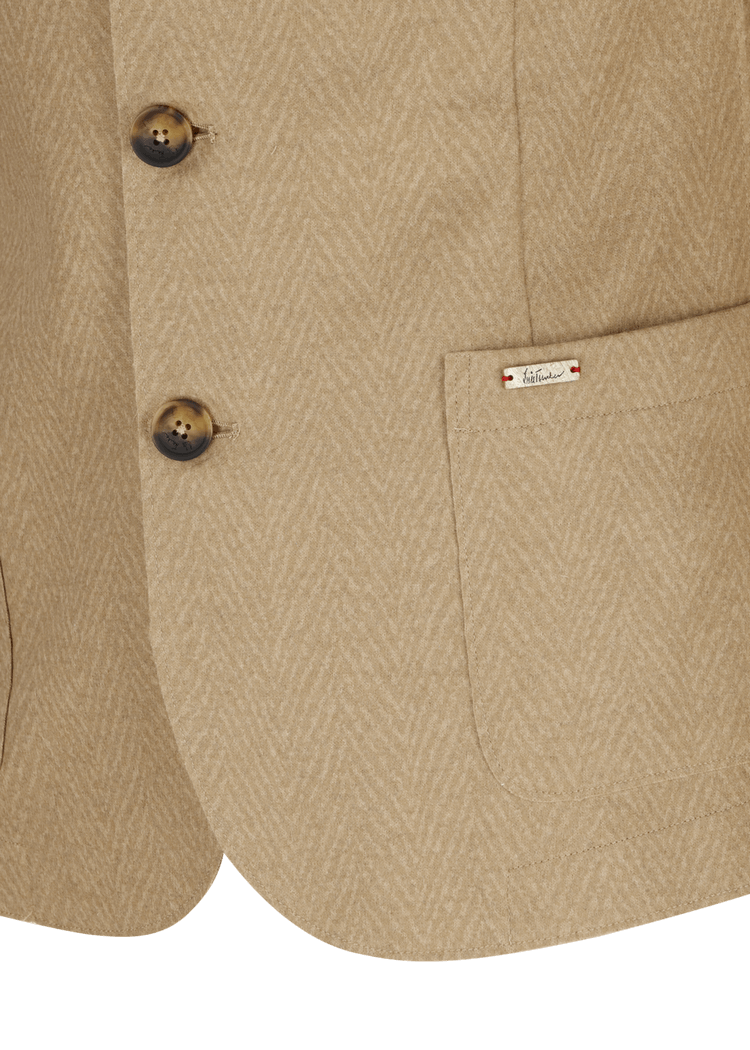 Luis Trenker Blazer In Lana Cotta Modello Luigis