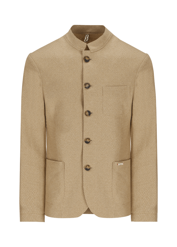 Luis Trenker Blazer in lana cotta modello Luigis