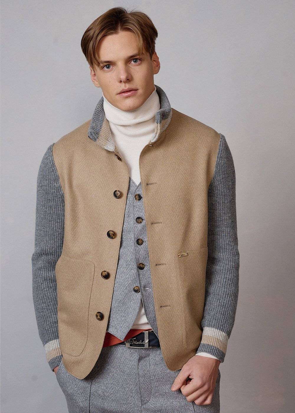 Luis Trenker Blazer In Lana Cotta Modello Lupoldo