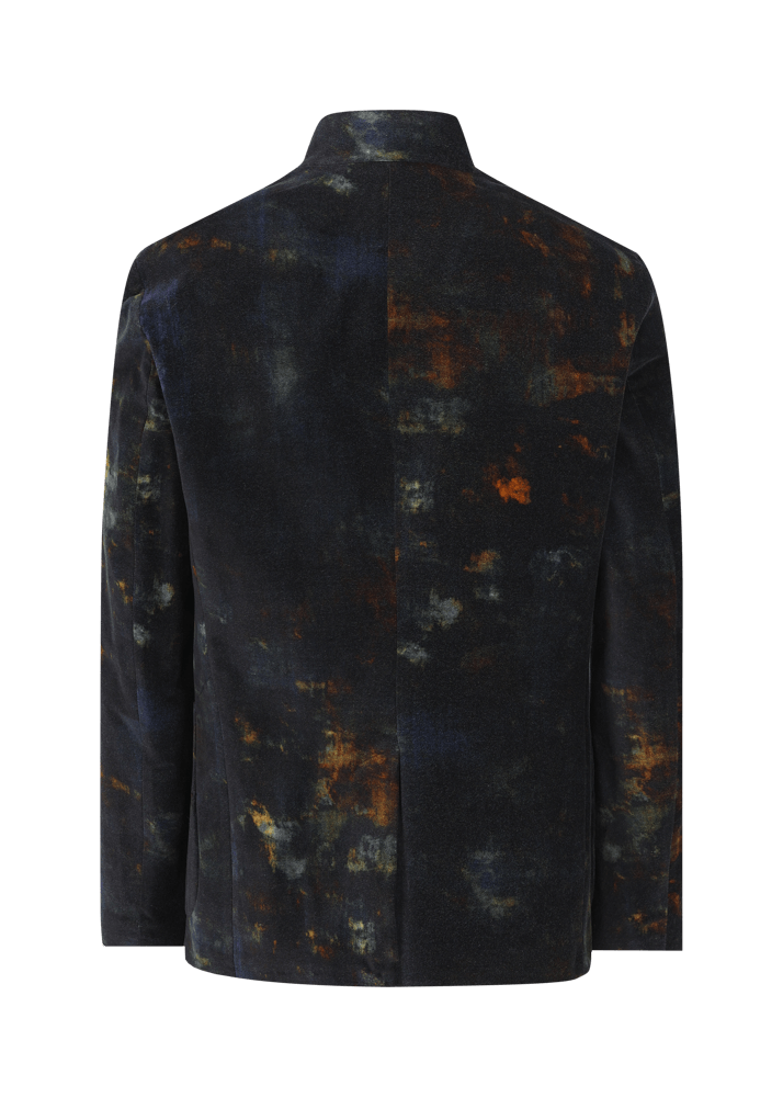 Luis Trenker Blazer In Velluto Con Stampa Lusandro