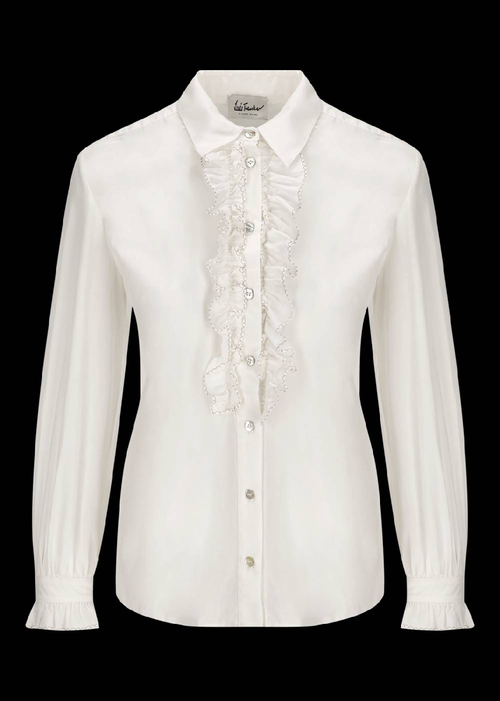 Luis Trenker Blusa con volant modello Lubrenda
