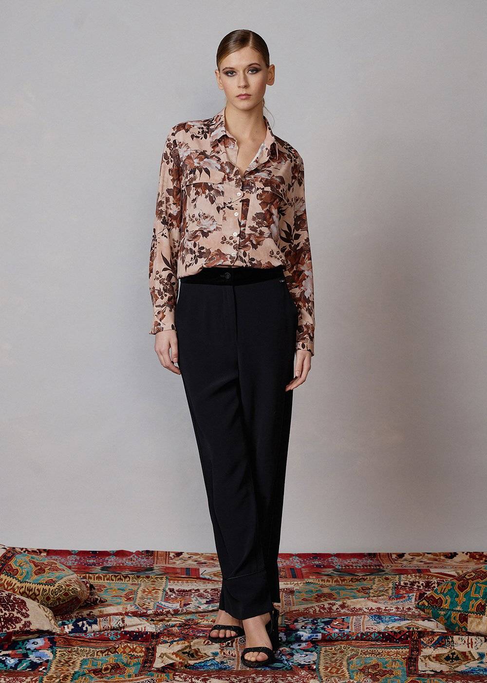 Luis Trenker Blusa in viscosa modello Lumonde