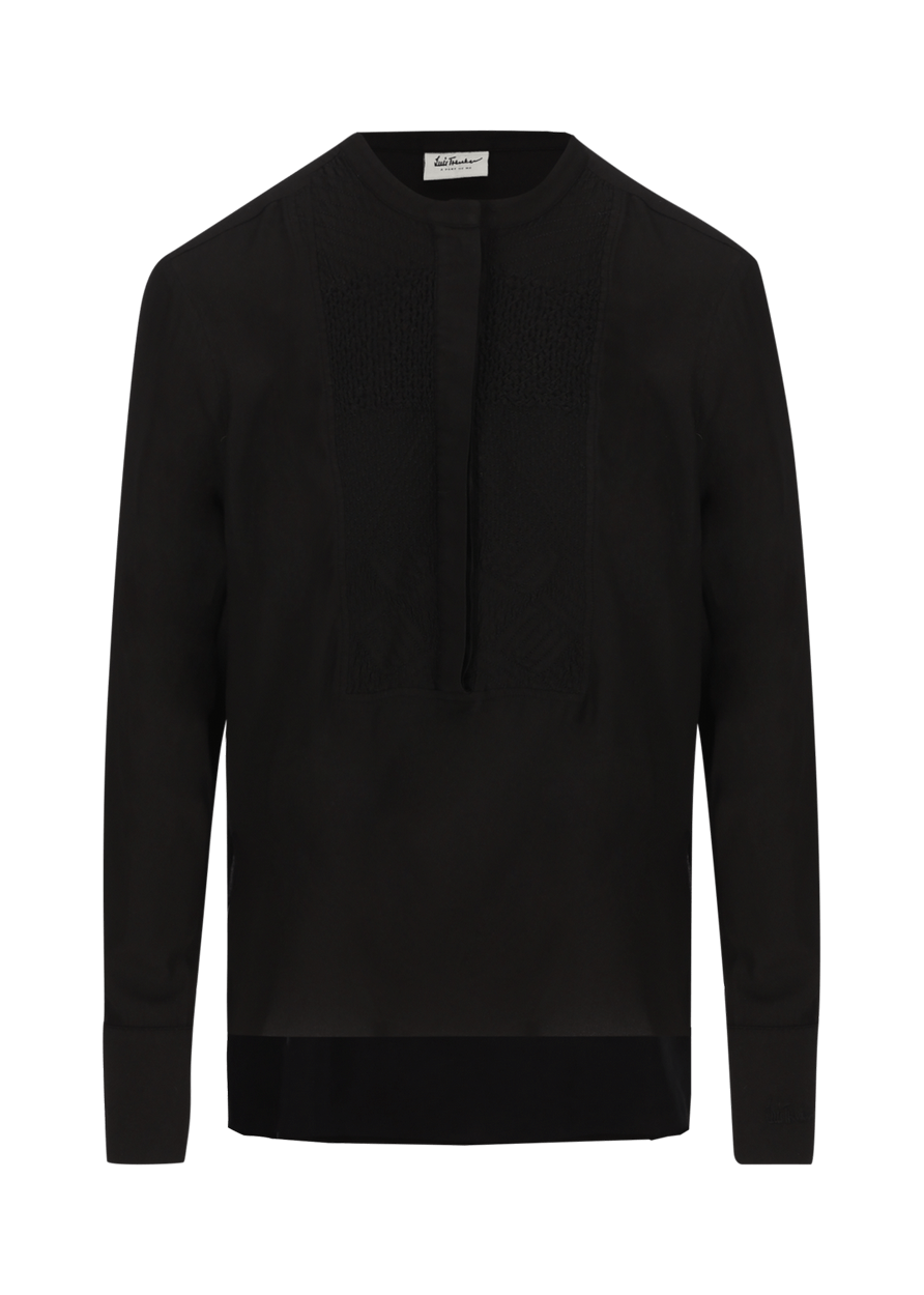 Luis Trenker Blusa modello Luflavia con ricamo