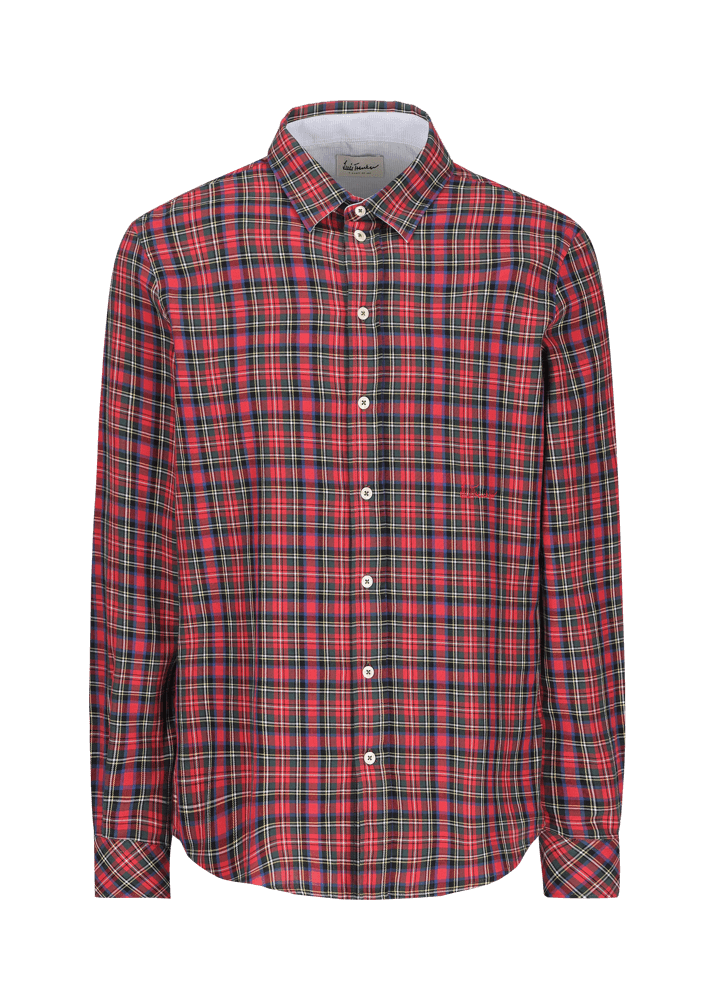 Luis Trenker Camicia Con Motivo A Quadri Lubodo