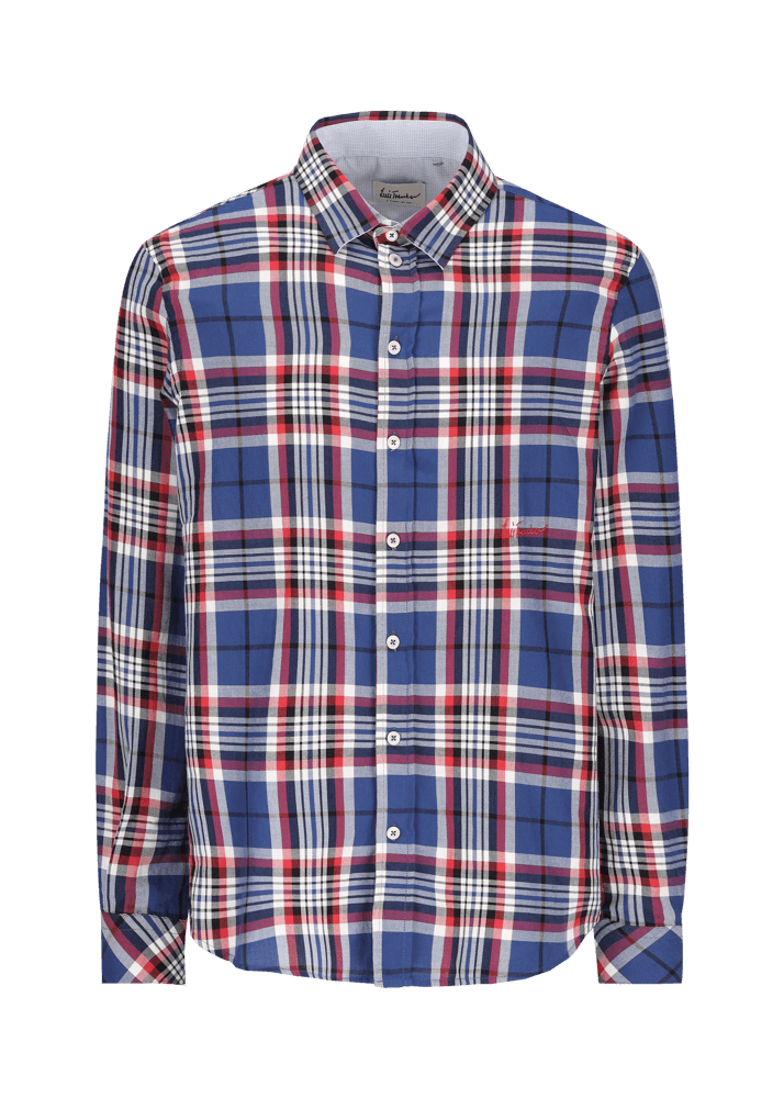 Luis Trenker Camicia con motivo a quadri Lubodo