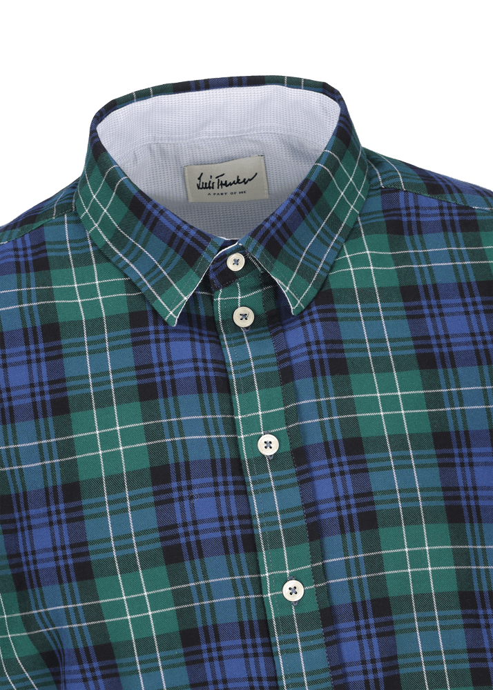 Luis Trenker Camicia Con Motivo A Quadri Lubodo