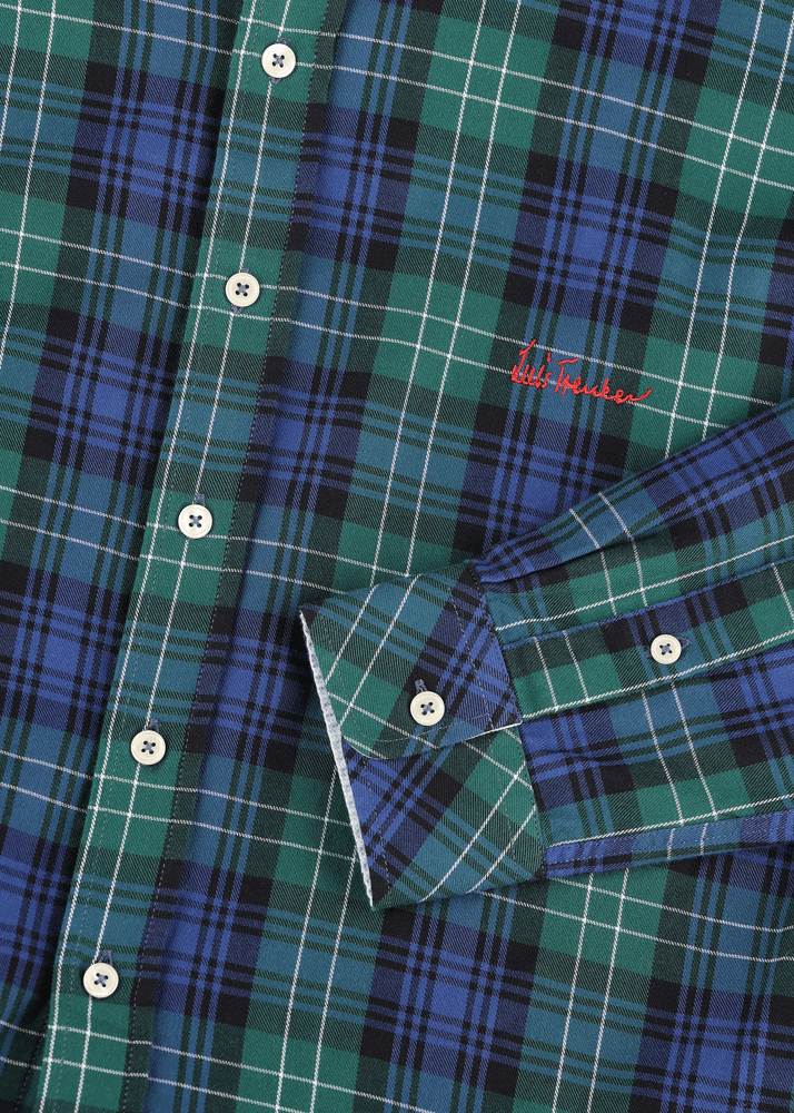 Luis Trenker Camicia Con Motivo A Quadri Lubodo