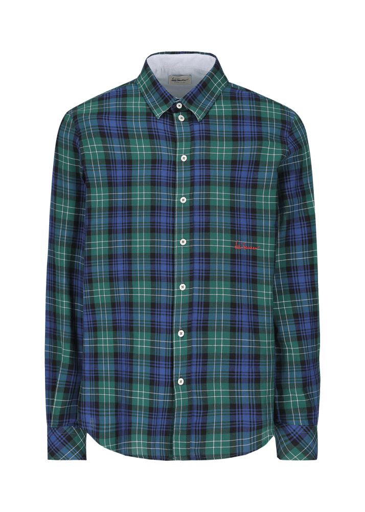 Luis Trenker Camicia con motivo a quadri Lubodo