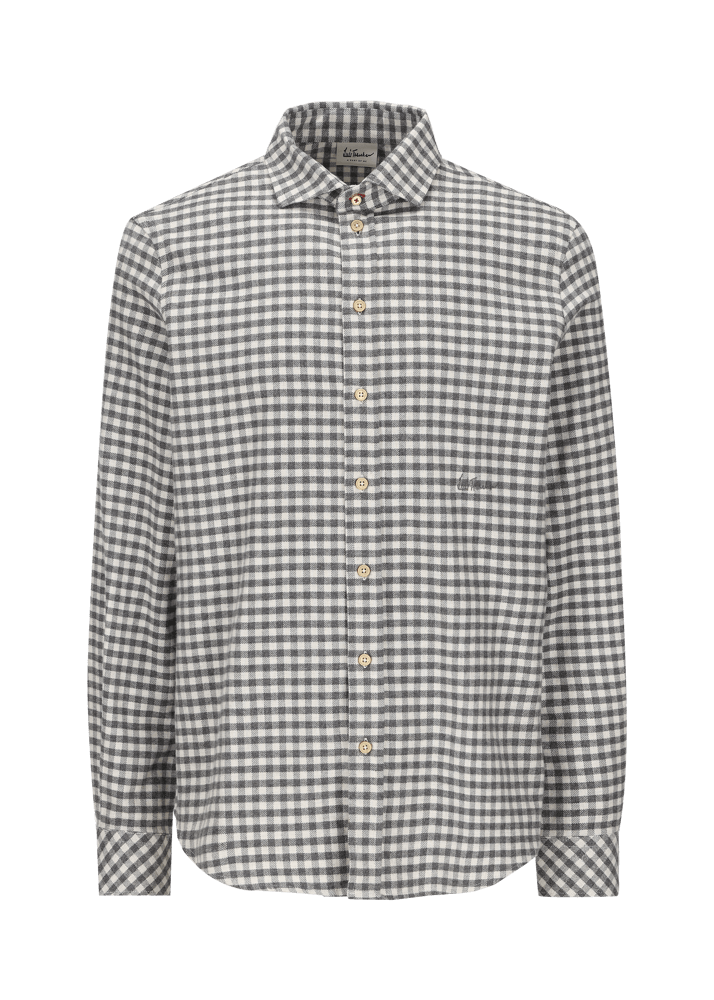 Luis Trenker Camicia con motivo vichy Lubeltran