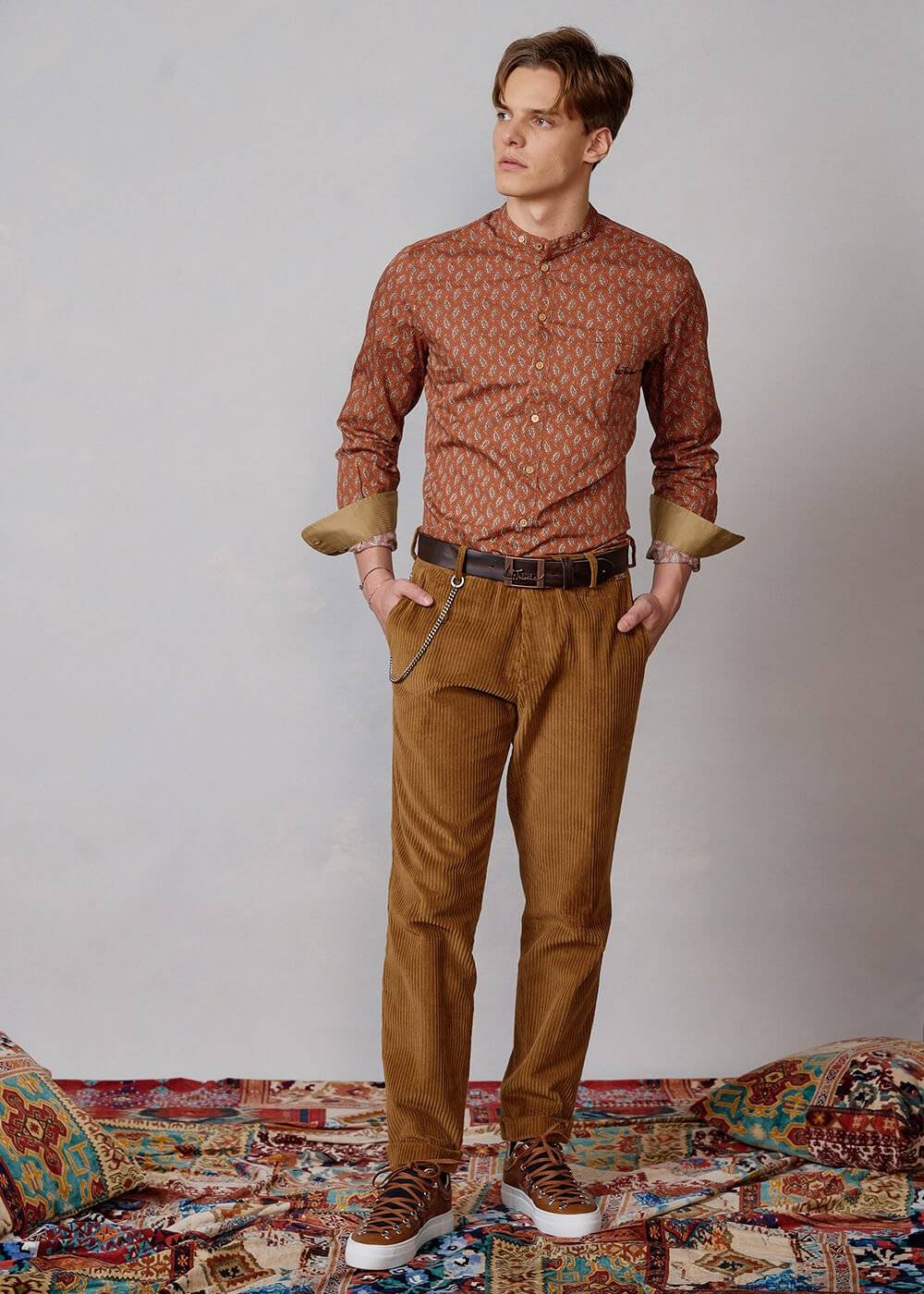 Luis Trenker Camicia con stampa modello Lubernet