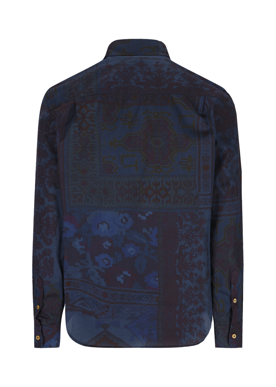 Luis Trenker Camicia Con Stampa Modello Lubodo