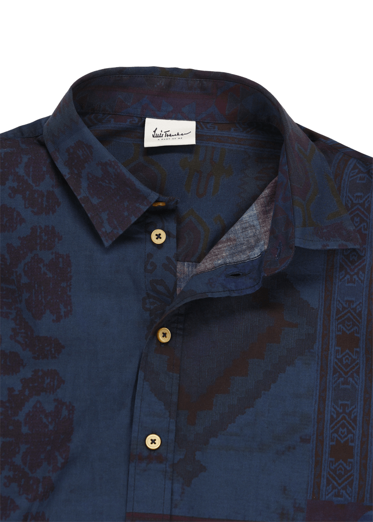 Luis Trenker Camicia Con Stampa Modello Lubodo