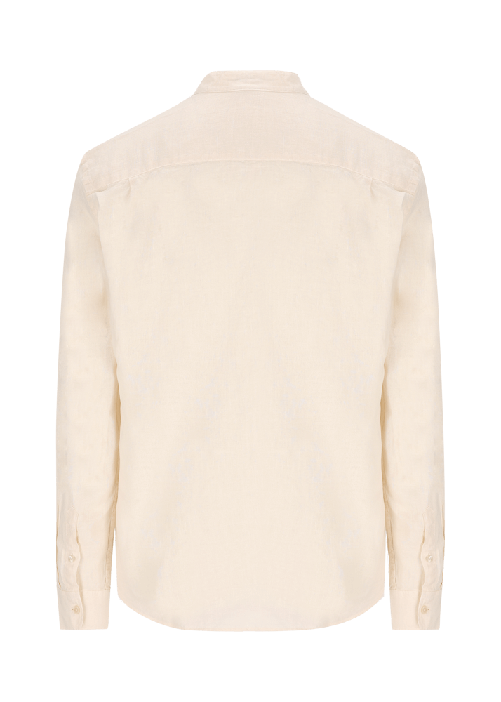 Luis Trenker Camicia In Lino Modello Lubarnay