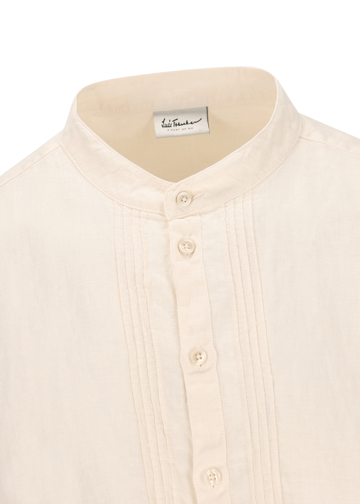 Luis Trenker Camicia In Lino Modello Lubarnay