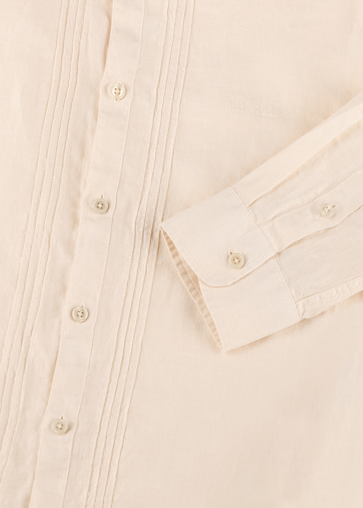 Luis Trenker Camicia In Lino Modello Lubarnay