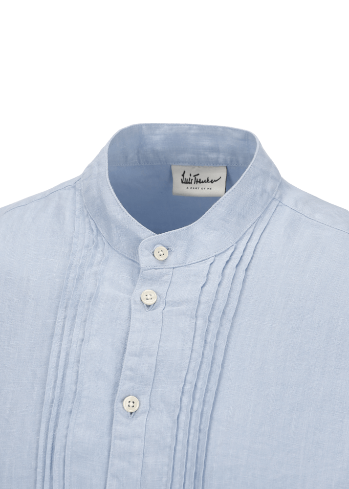 Luis Trenker Camicia In Lino Modello Lubarnay