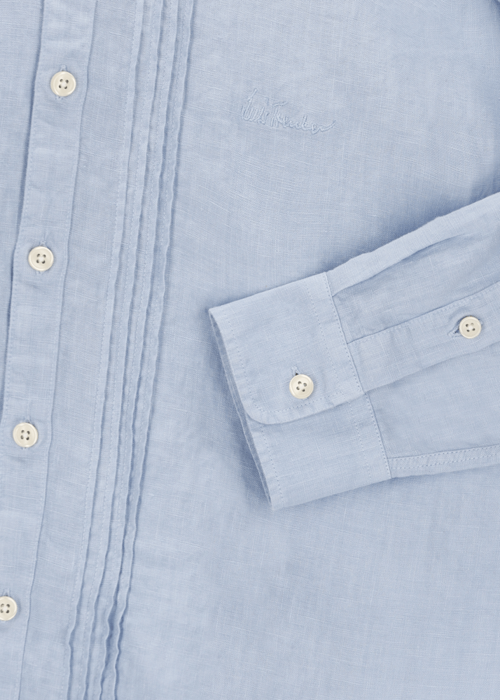 Luis Trenker Camicia In Lino Modello Lubarnay
