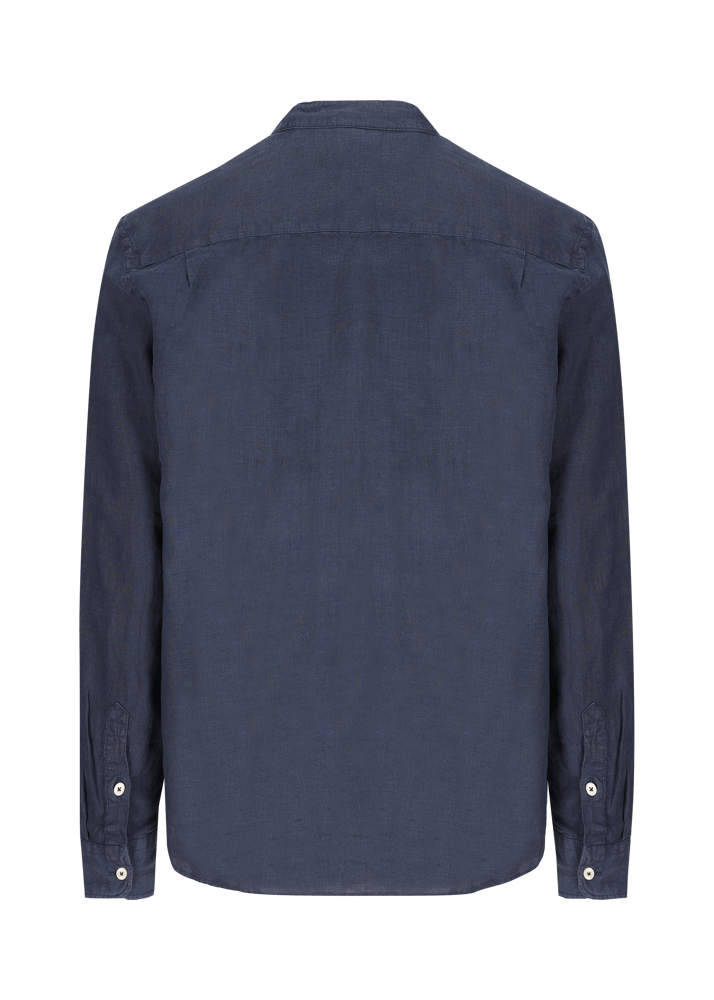 Luis Trenker Camicia In Lino Modello Lubarnay