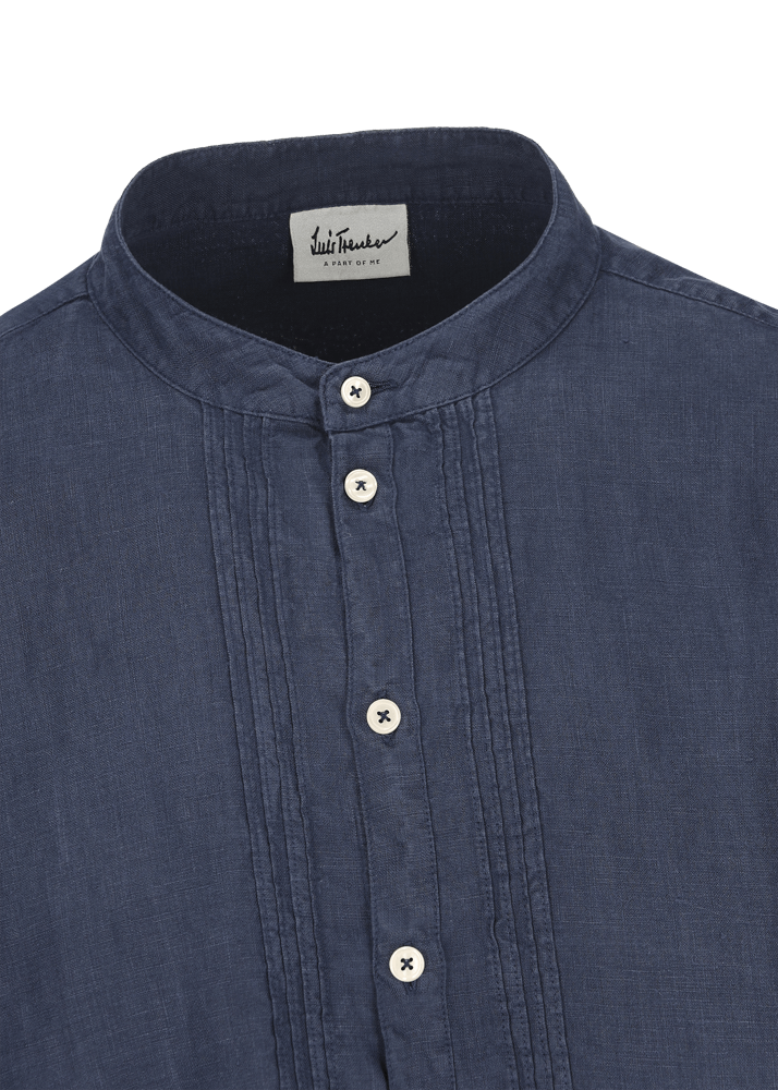 Luis Trenker Camicia In Lino Modello Lubarnay