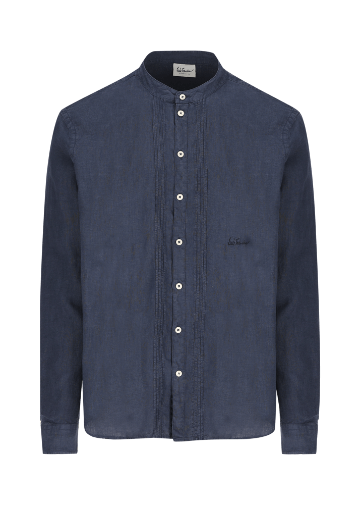 Luis Trenker Camicia in lino modello Lubarnay