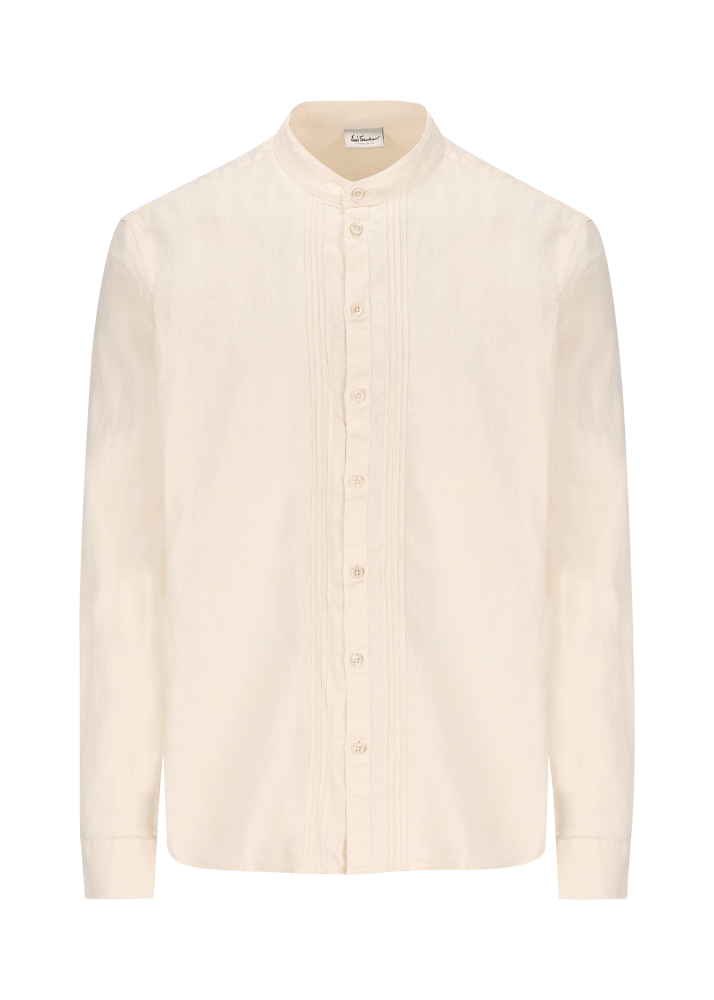 Luis Trenker Camicia in lino modello Lubarnay