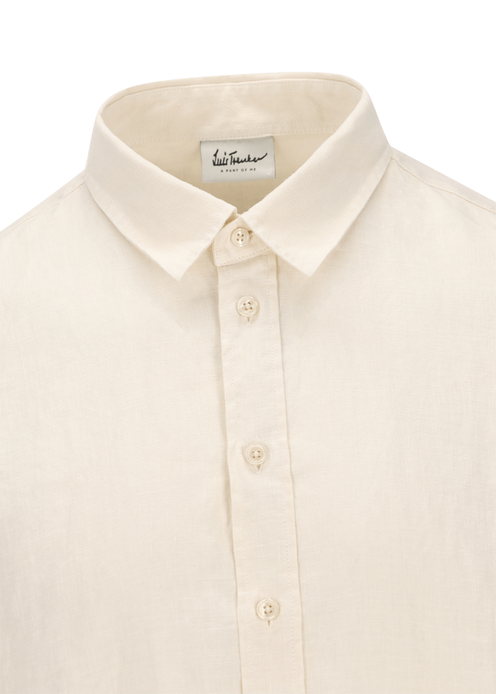 Luis Trenker Camicia In Lino Modello Lubodo