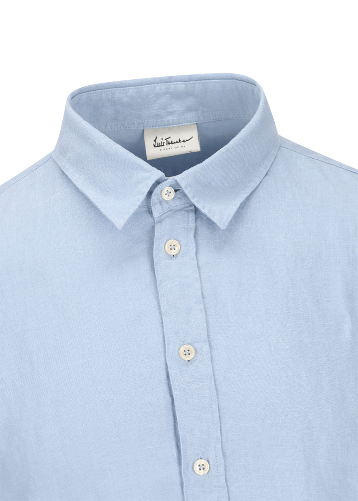 Luis Trenker Camicia In Lino Modello Lubodo