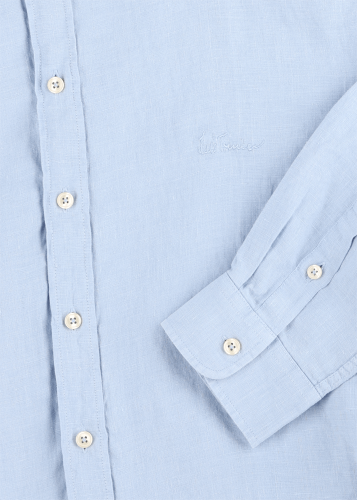 Luis Trenker Camicia In Lino Modello Lubodo