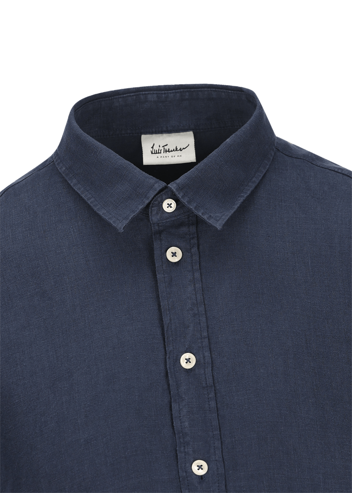 Luis Trenker Camicia In Lino Modello Lubodo
