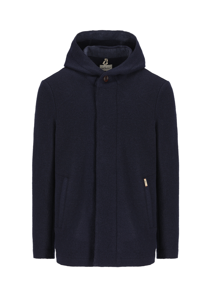 Luis Trenker Cappotto caban in lana follata Lualex