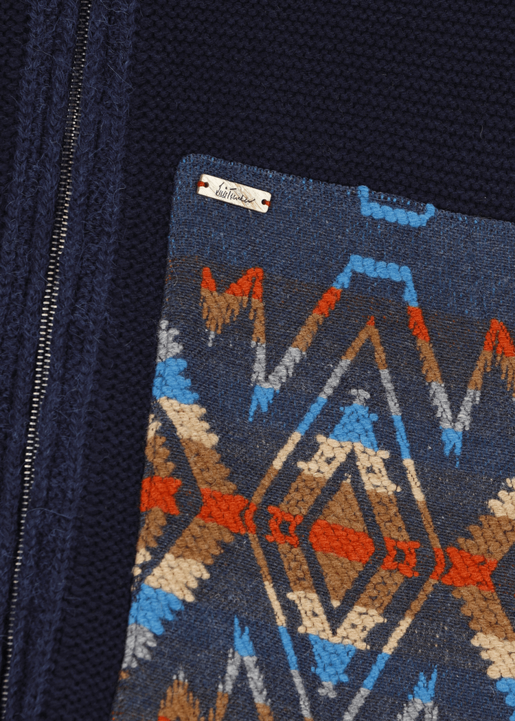 Luis Trenker Cardigan Con Cappuccio Modello Lutor